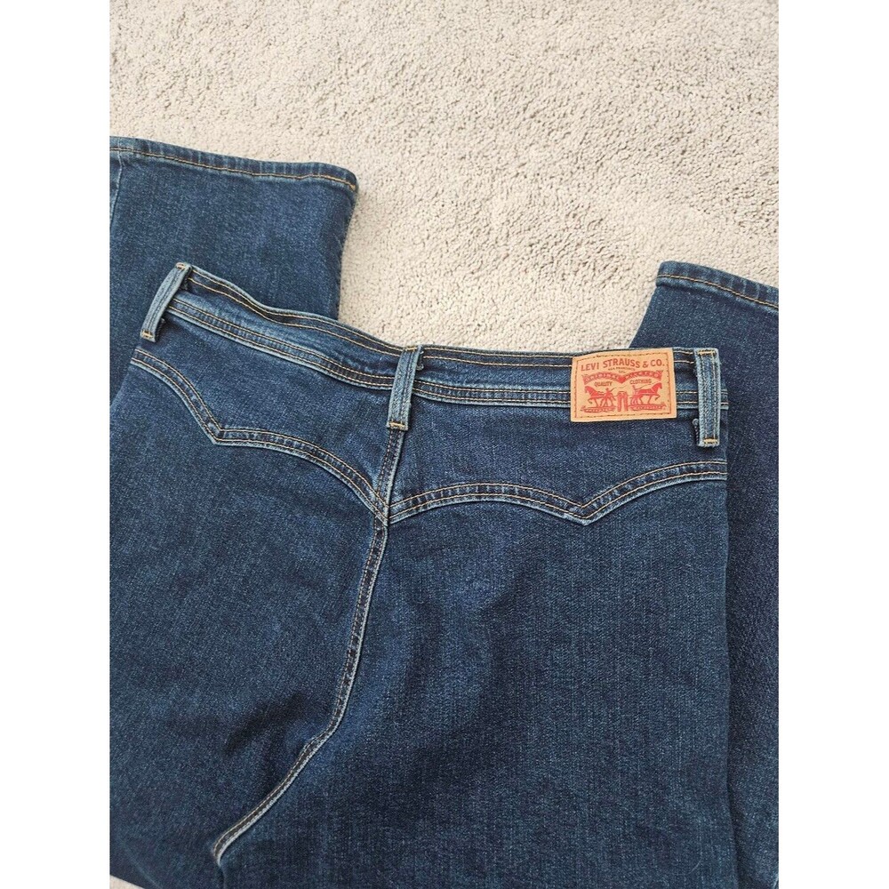 Levis Ribcage Straight Ankle Pocketless Button Fly Classic Denim Jean Womens 32 - Picture 7 of 7